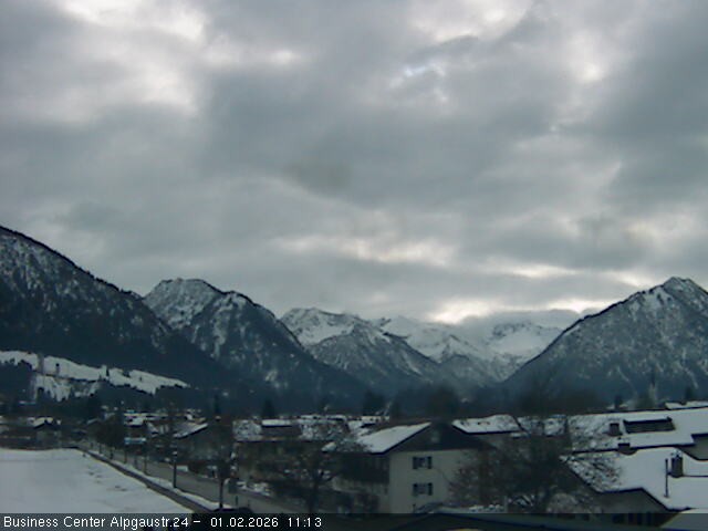 Archiv Foto Webcam Ortseingang Oberstdorf