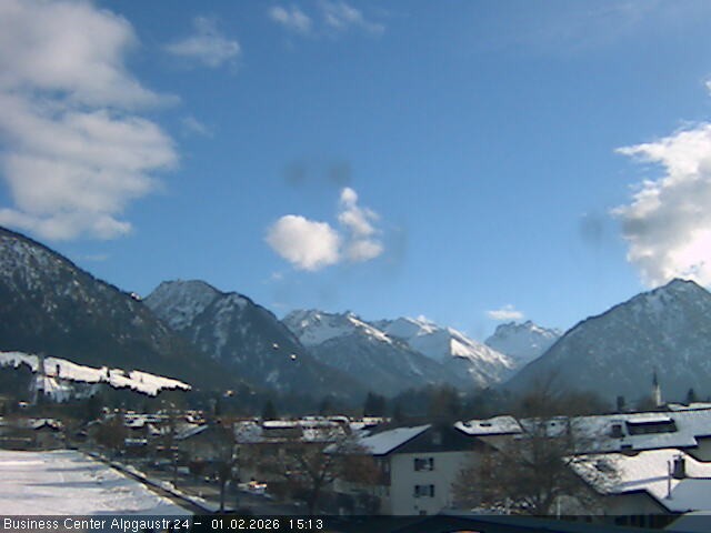 Archiv Foto Webcam Ortseingang Oberstdorf