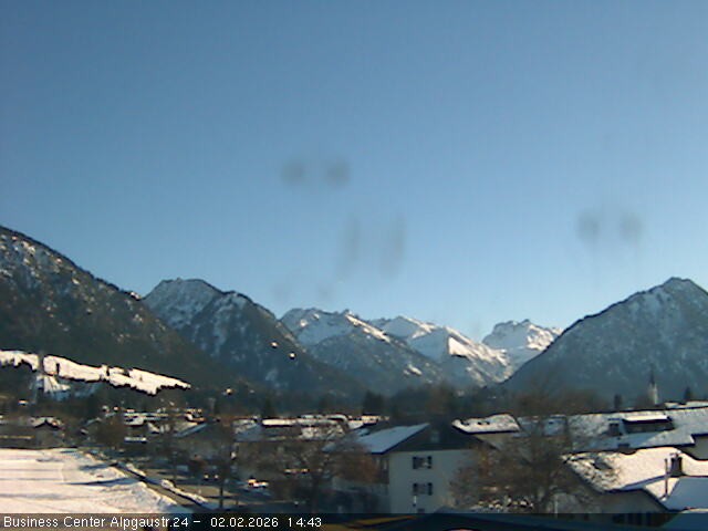 Archiv Foto Webcam Ortseingang Oberstdorf
