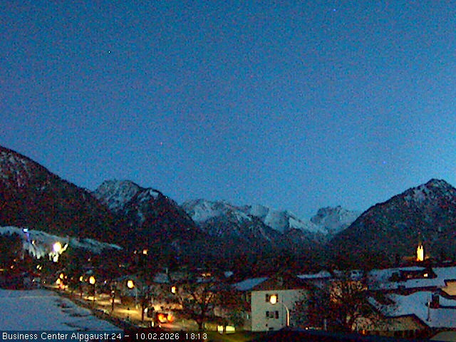Archiv Foto Webcam Ortseingang Oberstdorf