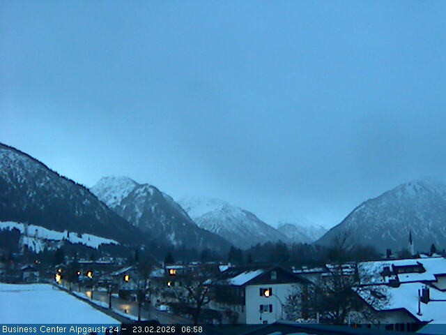 Archiv Foto Webcam Ortseingang Oberstdorf