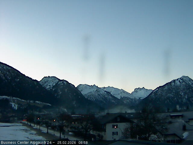 Archiv Foto Webcam Ortseingang Oberstdorf