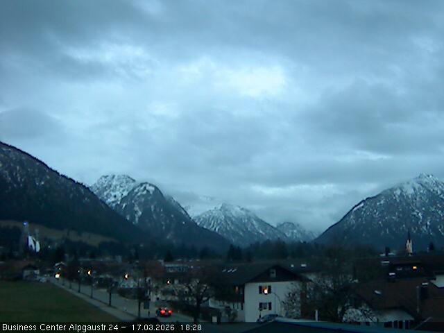 Archiv Foto Webcam Ortseingang Oberstdorf