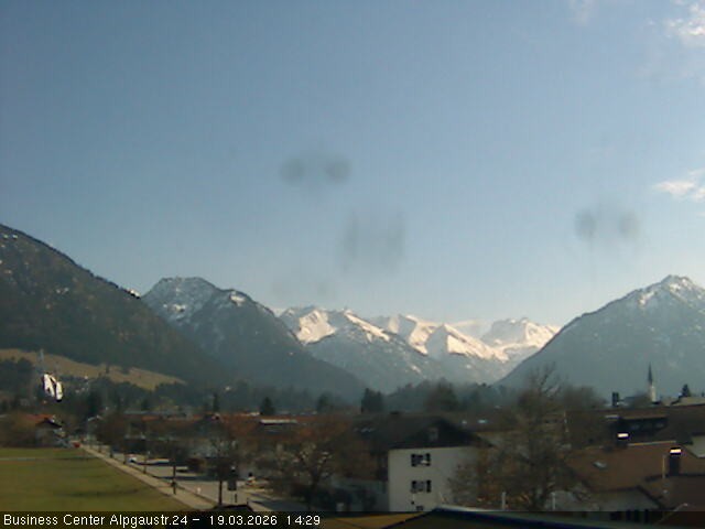 Archiv Foto Webcam Ortseingang Oberstdorf