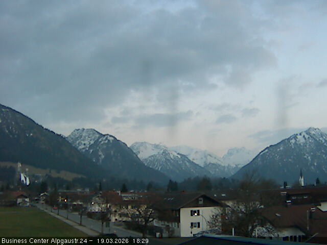 Archiv Foto Webcam Ortseingang Oberstdorf