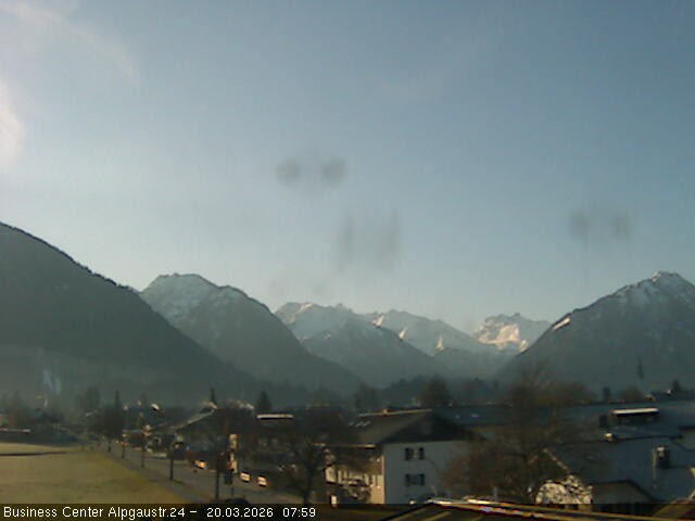 Archiv Foto Webcam Ortseingang Oberstdorf