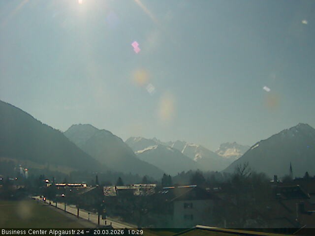 Archiv Foto Webcam Ortseingang Oberstdorf