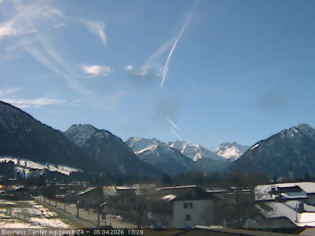 Archiv Foto Webcam Ortseingang Oberstdorf