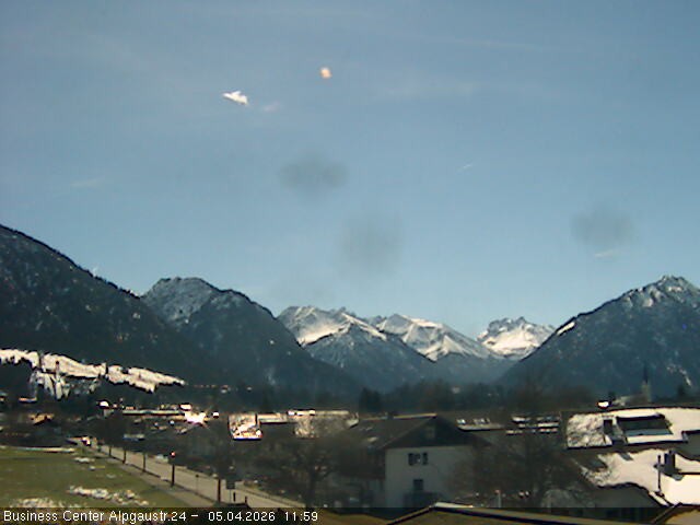 Archiv Foto Webcam Ortseingang Oberstdorf