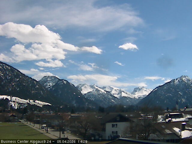 Archiv Foto Webcam Ortseingang Oberstdorf