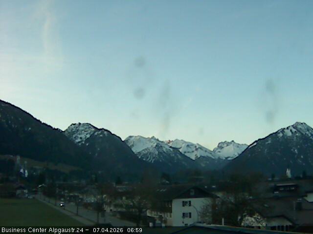 Archiv Foto Webcam Ortseingang Oberstdorf