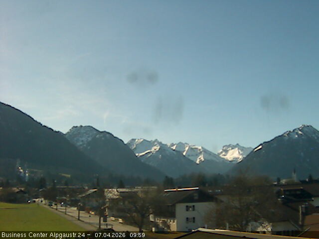 Archiv Foto Webcam Ortseingang Oberstdorf