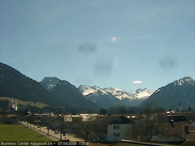 Archiv Foto Webcam Ortseingang Oberstdorf