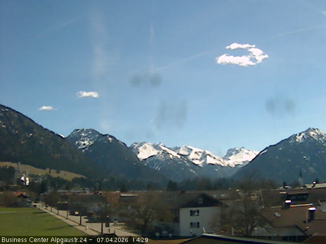 Archiv Foto Webcam Ortseingang Oberstdorf