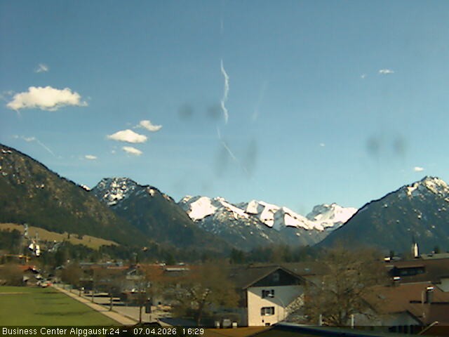 Archiv Foto Webcam Ortseingang Oberstdorf