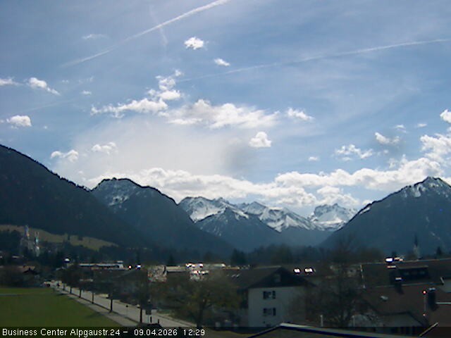 Archiv Foto Webcam Ortseingang Oberstdorf