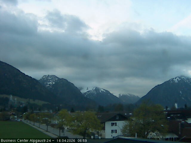 Archiv Foto Webcam Ortseingang Oberstdorf