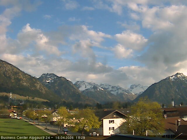 Archiv Foto Webcam Ortseingang Oberstdorf