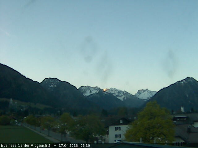 Archiv Foto Webcam Ortseingang Oberstdorf