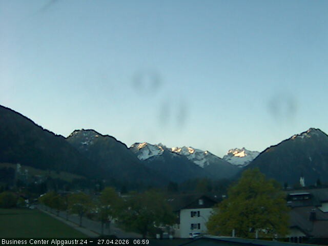Archiv Foto Webcam Ortseingang Oberstdorf