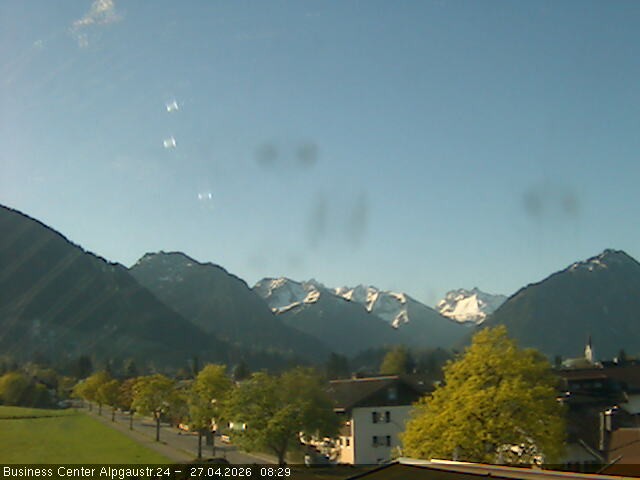 Archiv Foto Webcam Ortseingang Oberstdorf