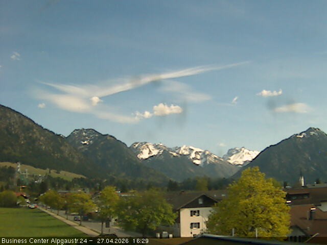 Archiv Foto Webcam Ortseingang Oberstdorf
