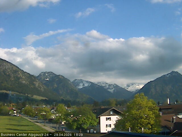 Archiv Foto Webcam Ortseingang Oberstdorf