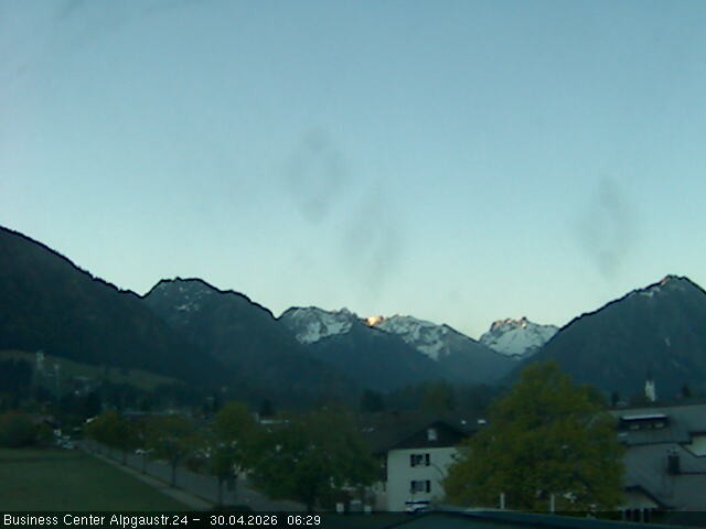 Archiv Foto Webcam Ortseingang Oberstdorf
