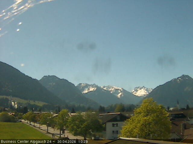 Archiv Foto Webcam Ortseingang Oberstdorf