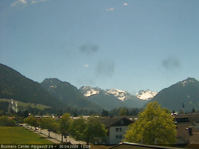 Archiv Foto Webcam Ortseingang Oberstdorf
