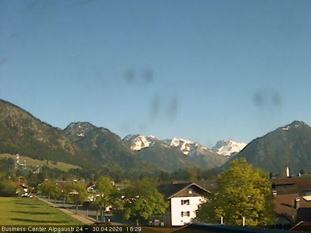 Archiv Foto Webcam Ortseingang Oberstdorf