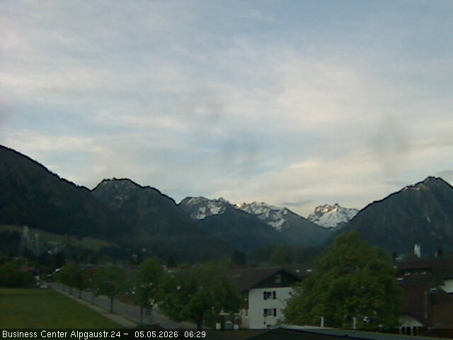 Archiv Foto Webcam Ortseingang Oberstdorf