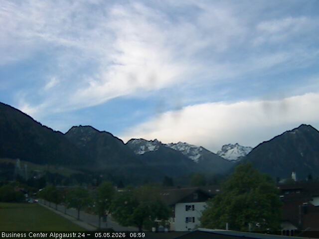 Archiv Foto Webcam Ortseingang Oberstdorf