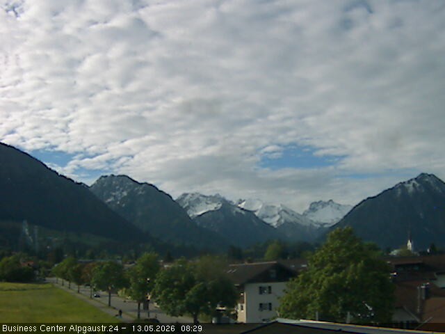 Archiv Foto Webcam Ortseingang Oberstdorf