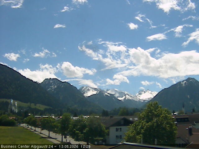 Archiv Foto Webcam Ortseingang Oberstdorf