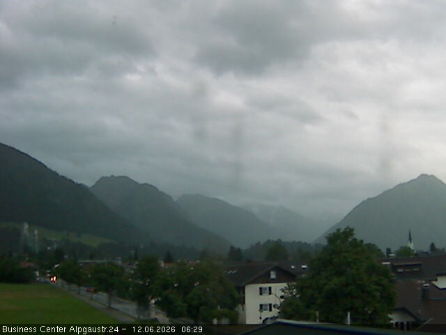 Archiv Foto Webcam Ortseingang Oberstdorf