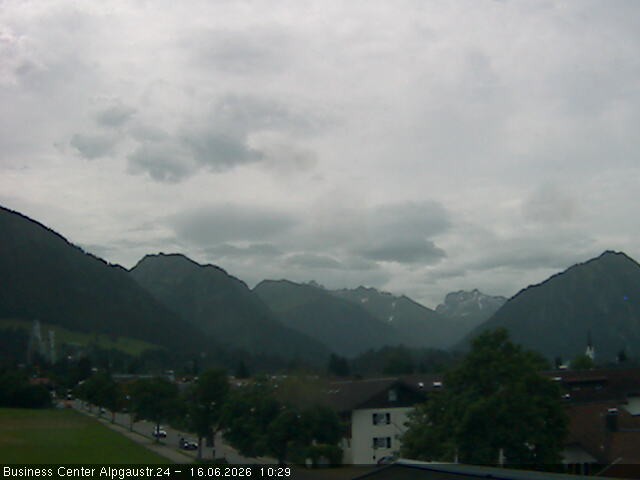 Archiv Foto Webcam Ortseingang Oberstdorf