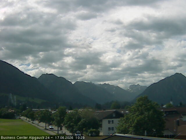 Archiv Foto Webcam Ortseingang Oberstdorf