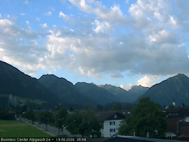 Archiv Foto Webcam Ortseingang Oberstdorf