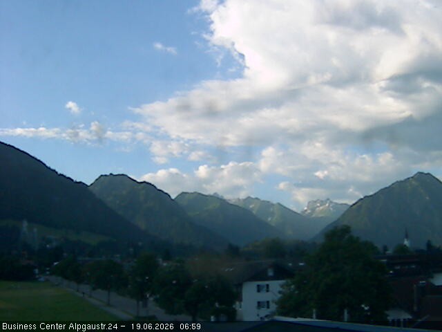 Archiv Foto Webcam Ortseingang Oberstdorf
