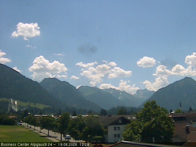 Archiv Foto Webcam Ortseingang Oberstdorf