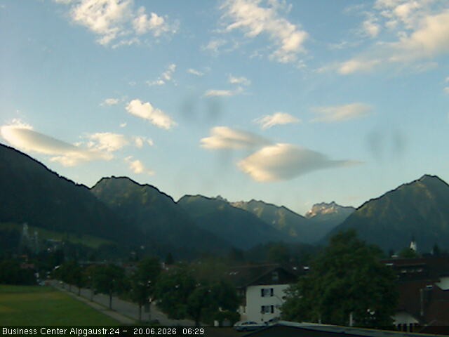 Archiv Foto Webcam Ortseingang Oberstdorf