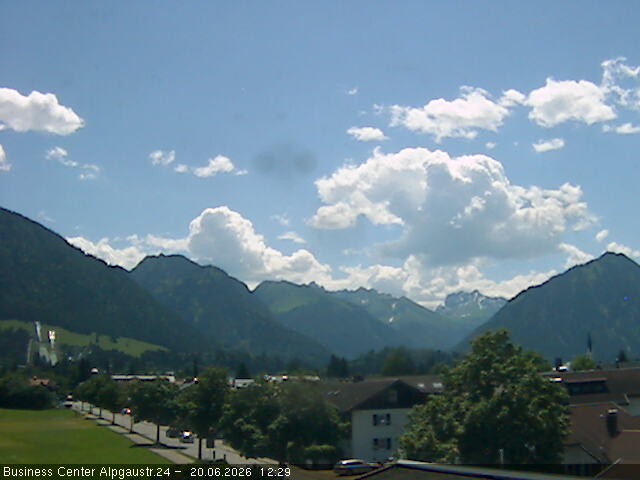 Archiv Foto Webcam Ortseingang Oberstdorf