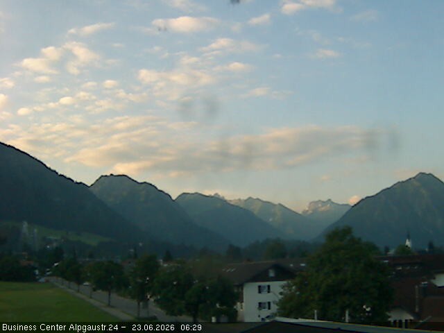 Archiv Foto Webcam Ortseingang Oberstdorf