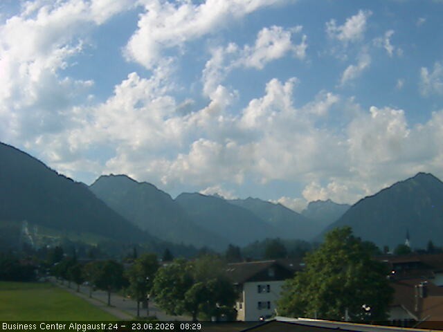 Archiv Foto Webcam Ortseingang Oberstdorf