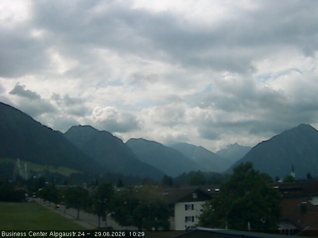 Archiv Foto Webcam Ortseingang Oberstdorf
