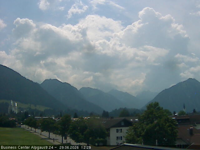 Archiv Foto Webcam Ortseingang Oberstdorf