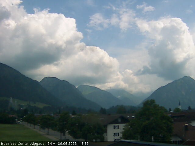 Archiv Foto Webcam Ortseingang Oberstdorf