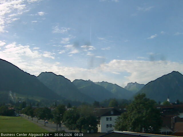 Archiv Foto Webcam Ortseingang Oberstdorf