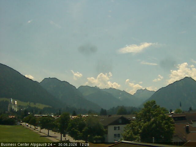 Archiv Foto Webcam Ortseingang Oberstdorf